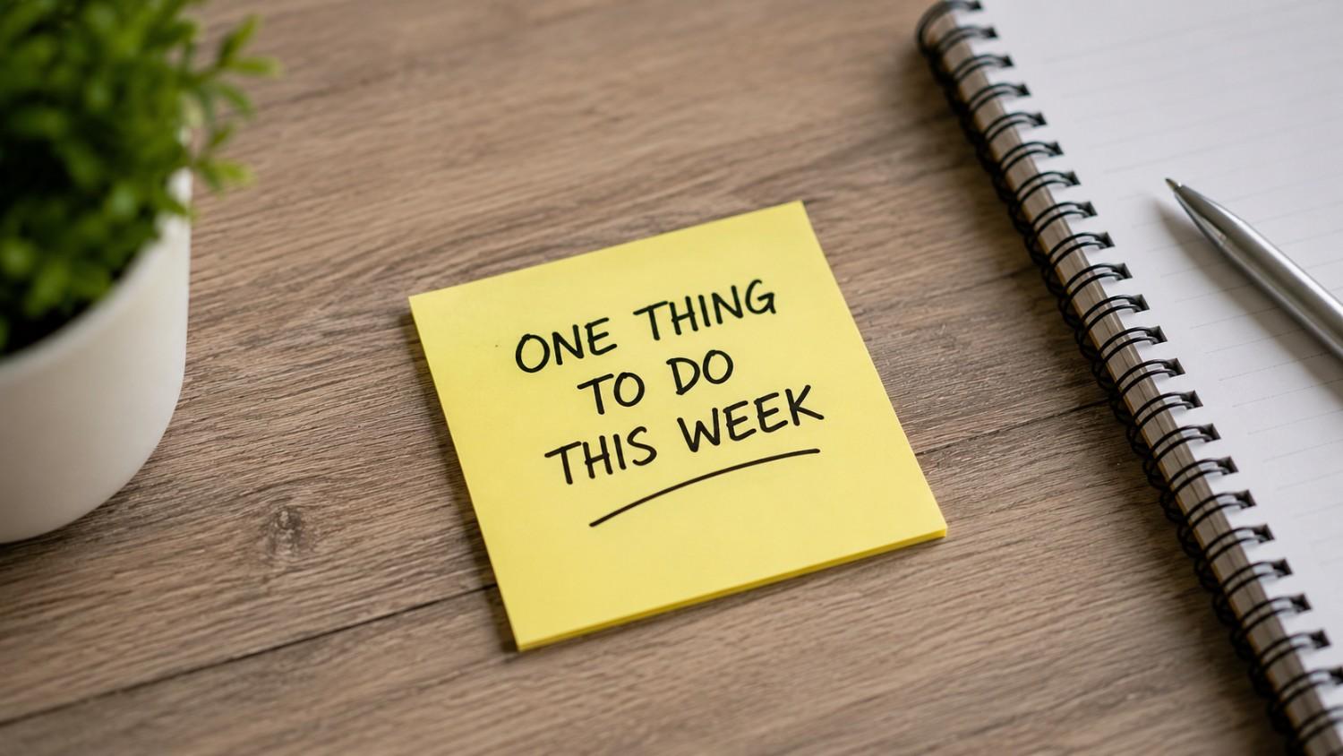 One Thing to Do This Week