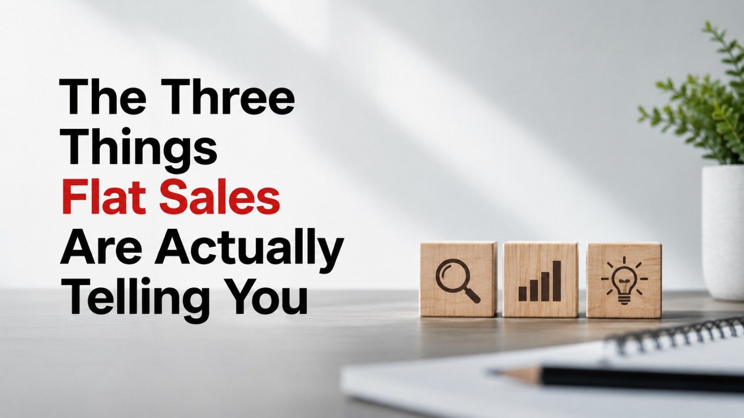 The Three Things Flat Sales Are Actually Telling You

